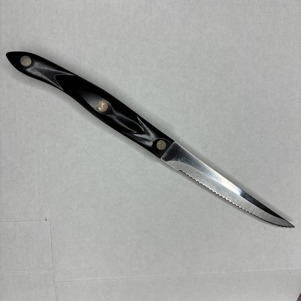 Cutco 1721 JD Utility Trimming Serrated Edge Knife Classic Brown Handle USA